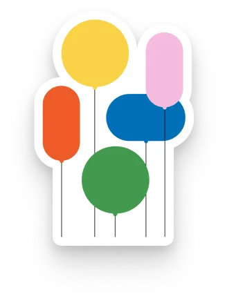 Balloon sticker