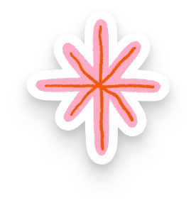 Pink Star sticker